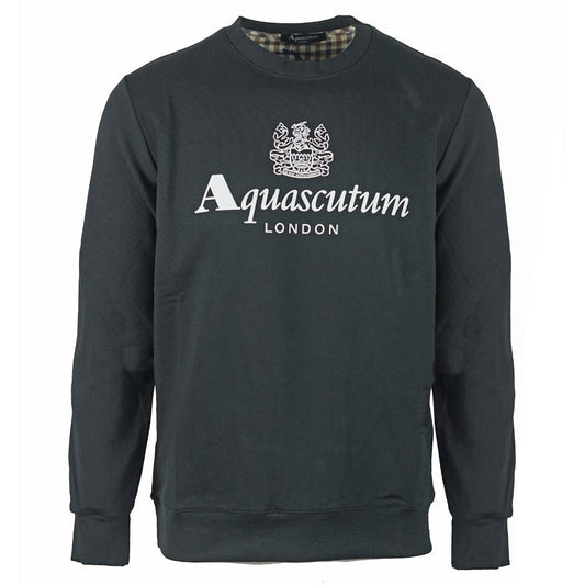 Aquascutum Waterfield Logo Black Sweatshirt