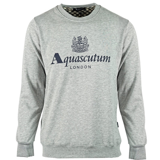 Aquascutum Waterfield Logo Grey Sweatshirt