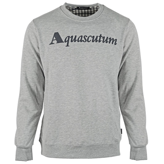 Aquascutum Box Logo Grey Sweatshirt