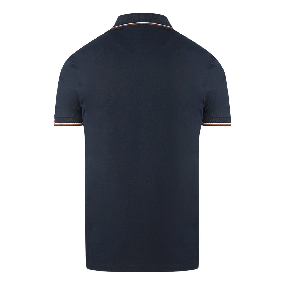 Aquascutum Mens Polo Shirt QMP024 85 Blue