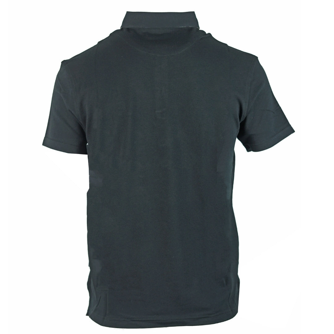 Aquascutum Check A Logo Black Polo Shirt