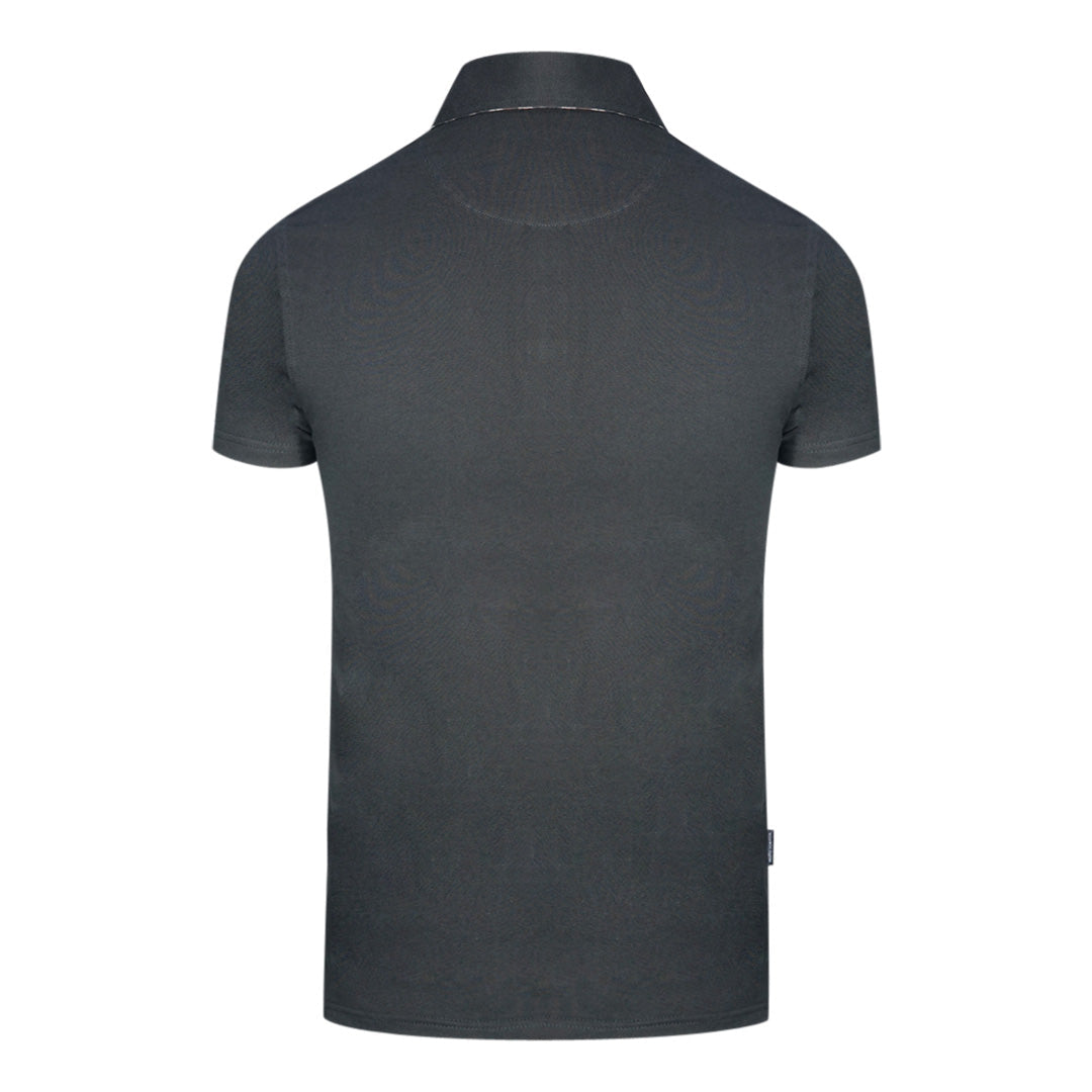 Aquascutum Mens QMP041 99 Polo Shirt Black