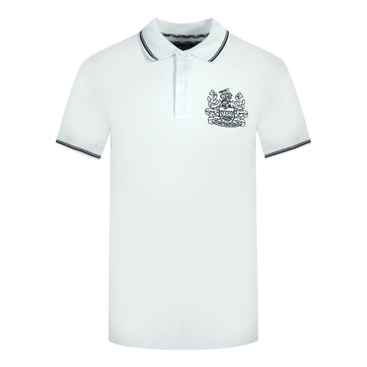 Aquascutum Aldis Tipped White Polo Shirt