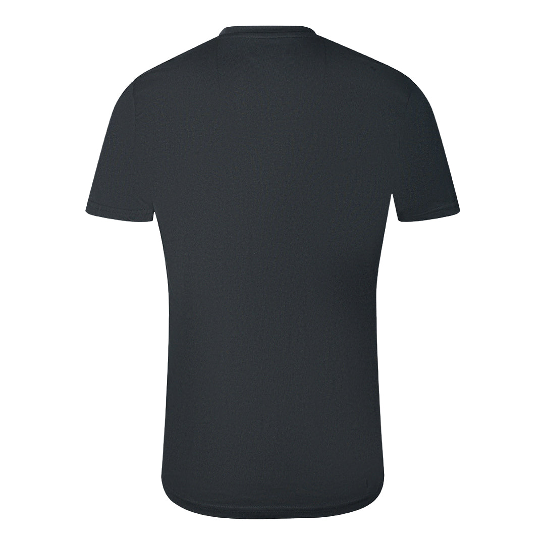 Cavalli Class Gradien Scales Design Logo Black T Shirt