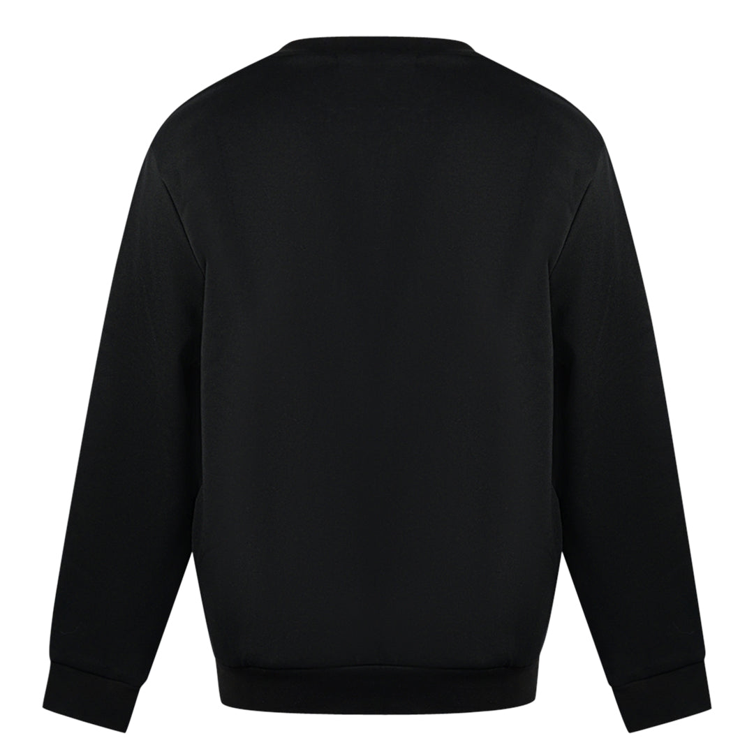 Cavalli Class Leopard Print Logo Black Jumper - Style Centre Wholesale