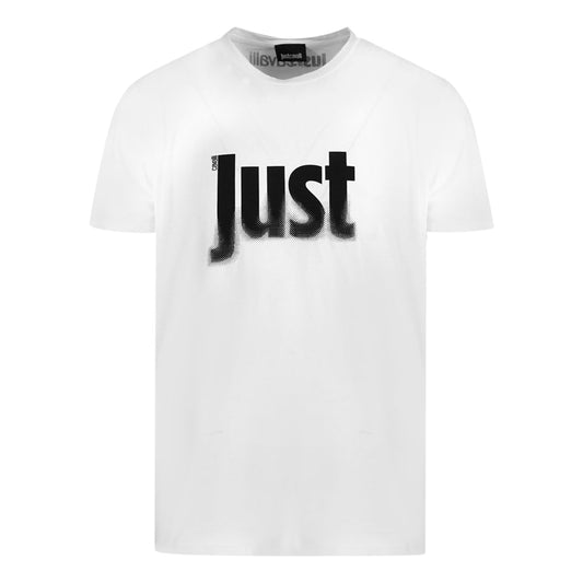 Just Cavalli Fading Logo White T-Shirt S03GC0514 100
