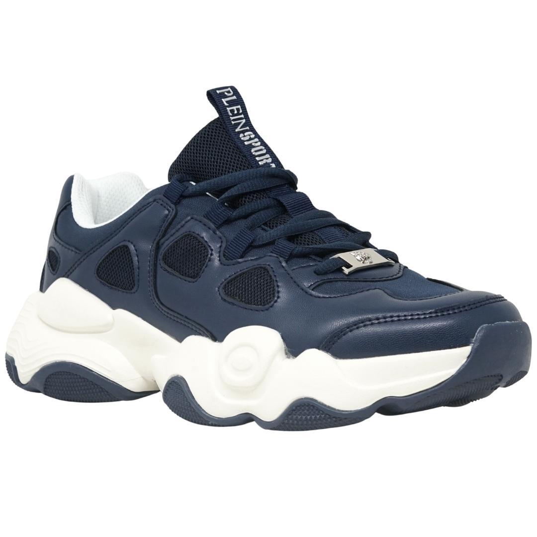 Plein Sport Mens Sips1007 85 Trainers Navy Blue