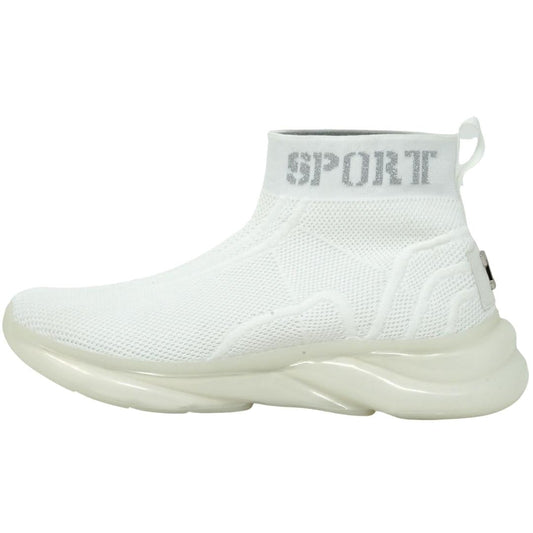 Philipp Plein Sport Hi Top Sock White Sneakers