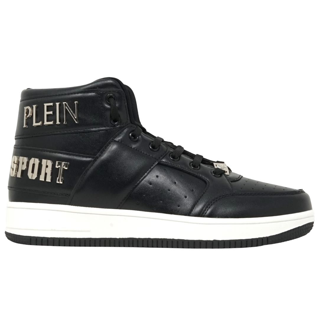 Philipp Plein Sport Hi Top Bold Brand Black Sneakers