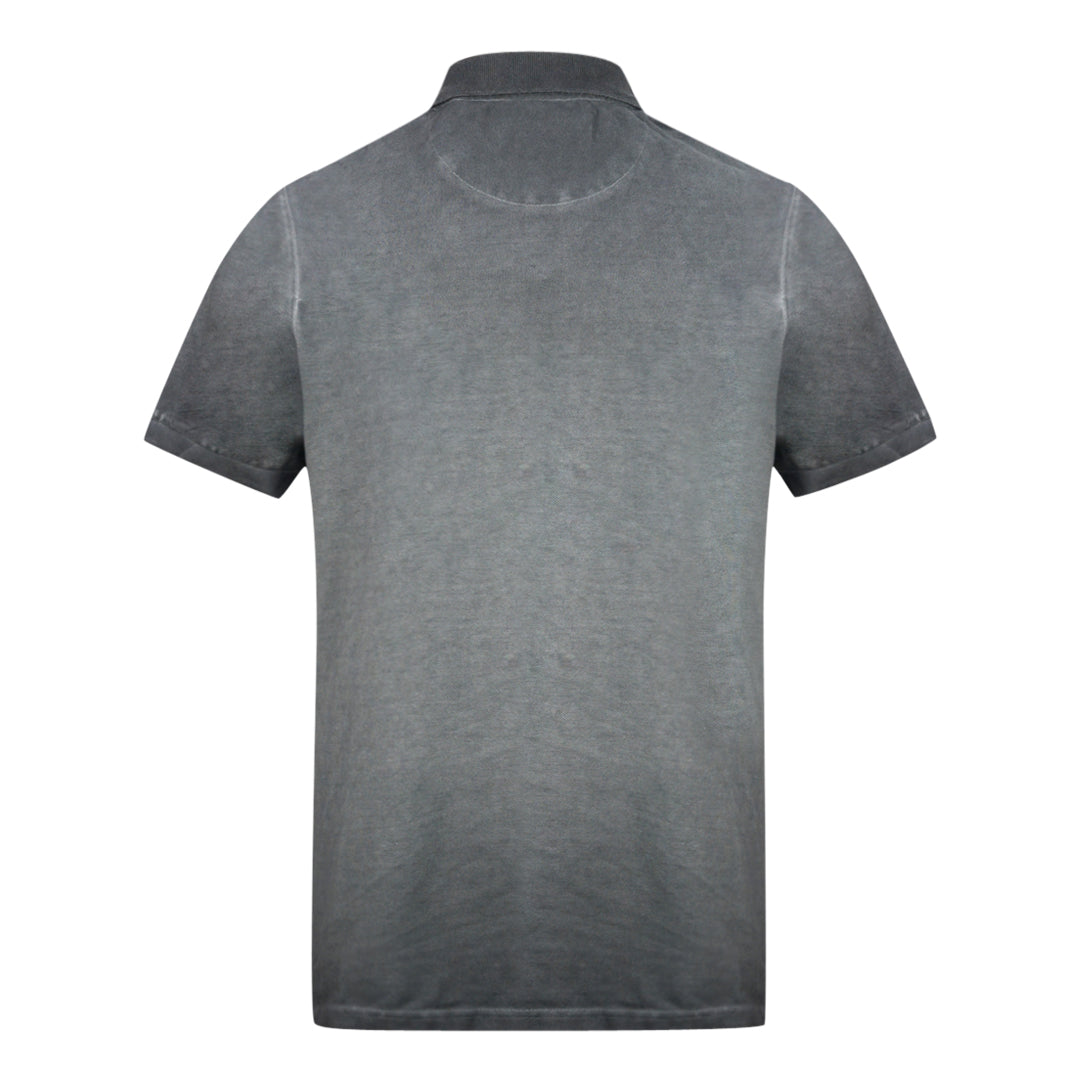 Lyle Scott True Black Faded Ink Wash Polo Shirt
