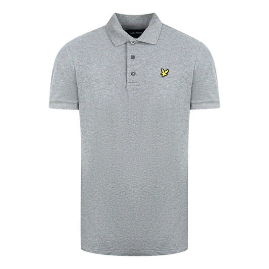 Lyle Scott Grey Fabric Mix Polo Shirt