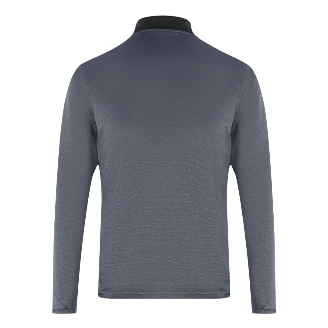 Lyle Scott Golf Venteech Long Sleeve Dark Grey Polo Shirt