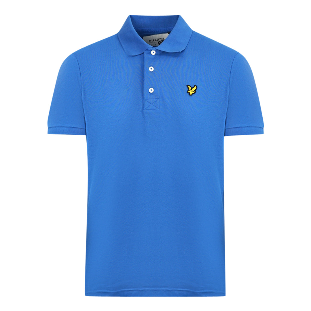 Lyle Scott Spring Blue Plain Polo Shirt