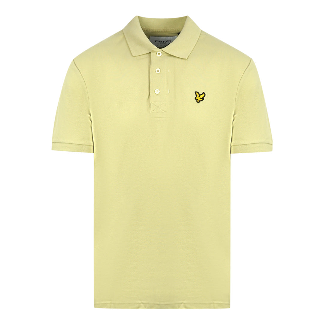 Lyle & Scott Natural Green Plain Polo Shirt SP400VOG W591