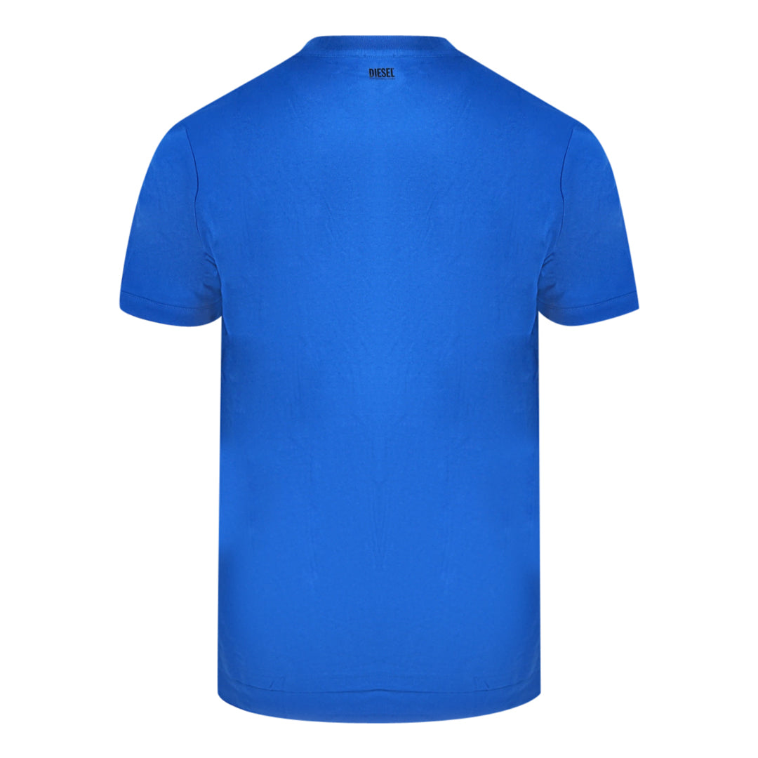 Diesel T Cherubik New Blue V Neck T Shirt