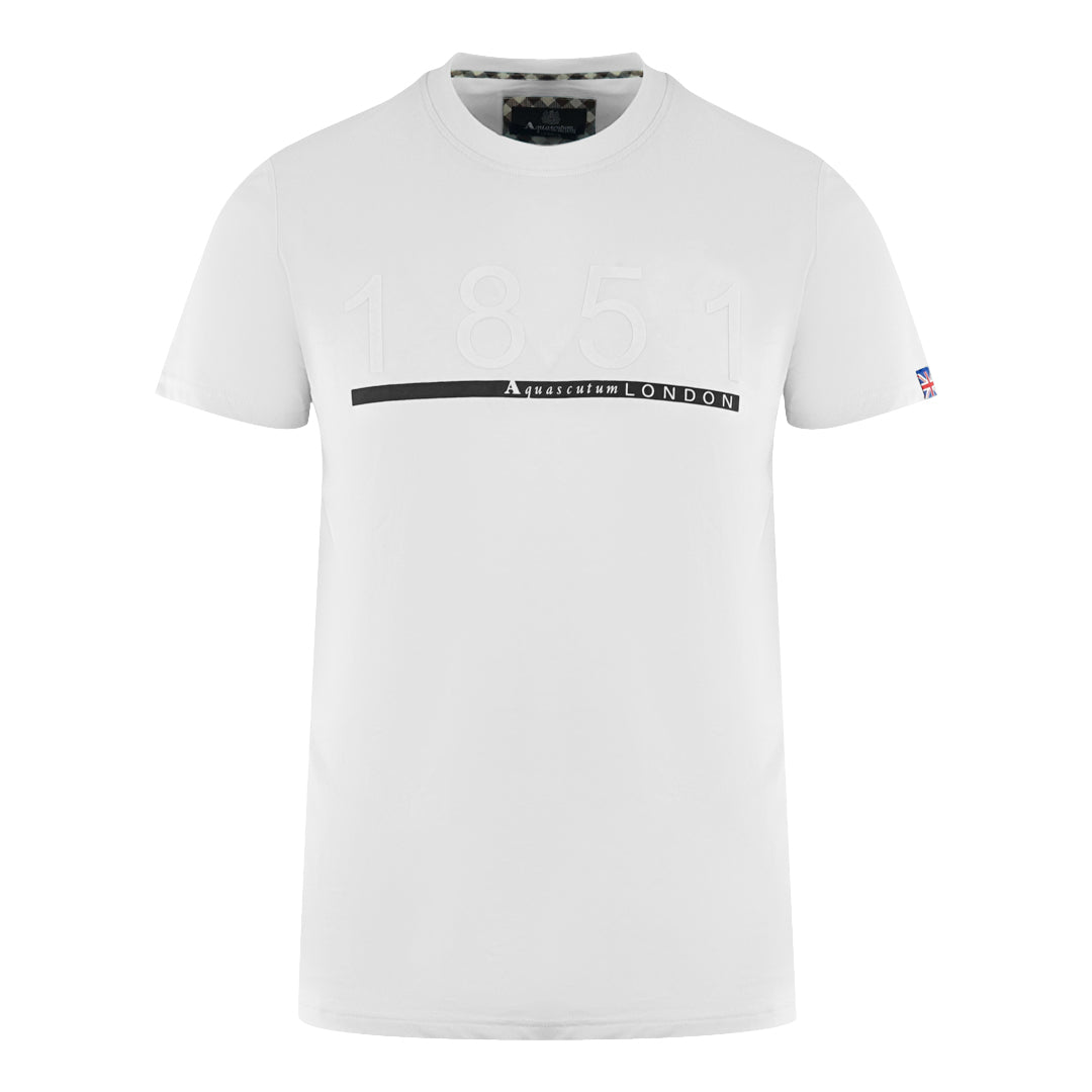Aquascutum London 1851 White T Shirt