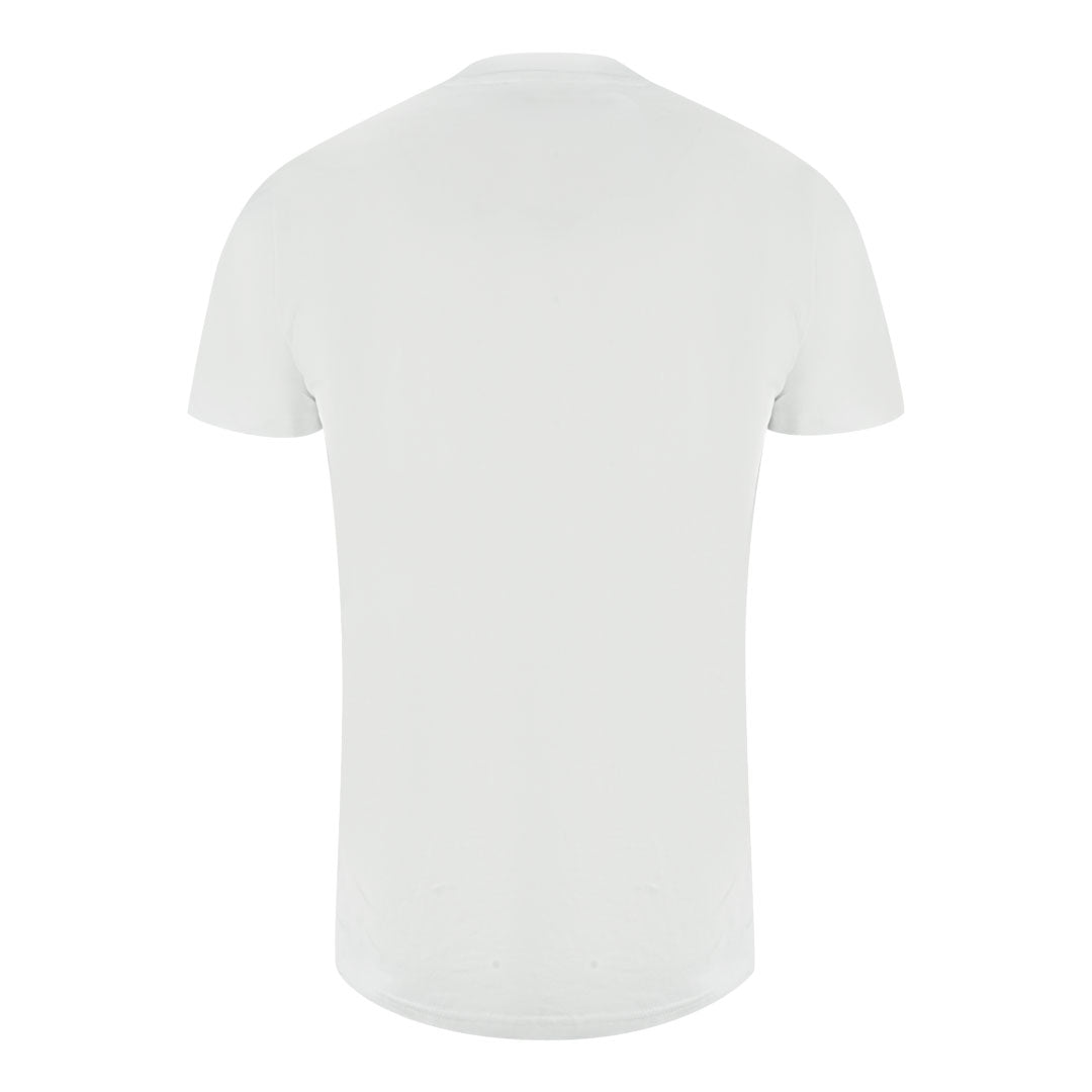 Aquascutum London 1851 Split Logo White T Shirt