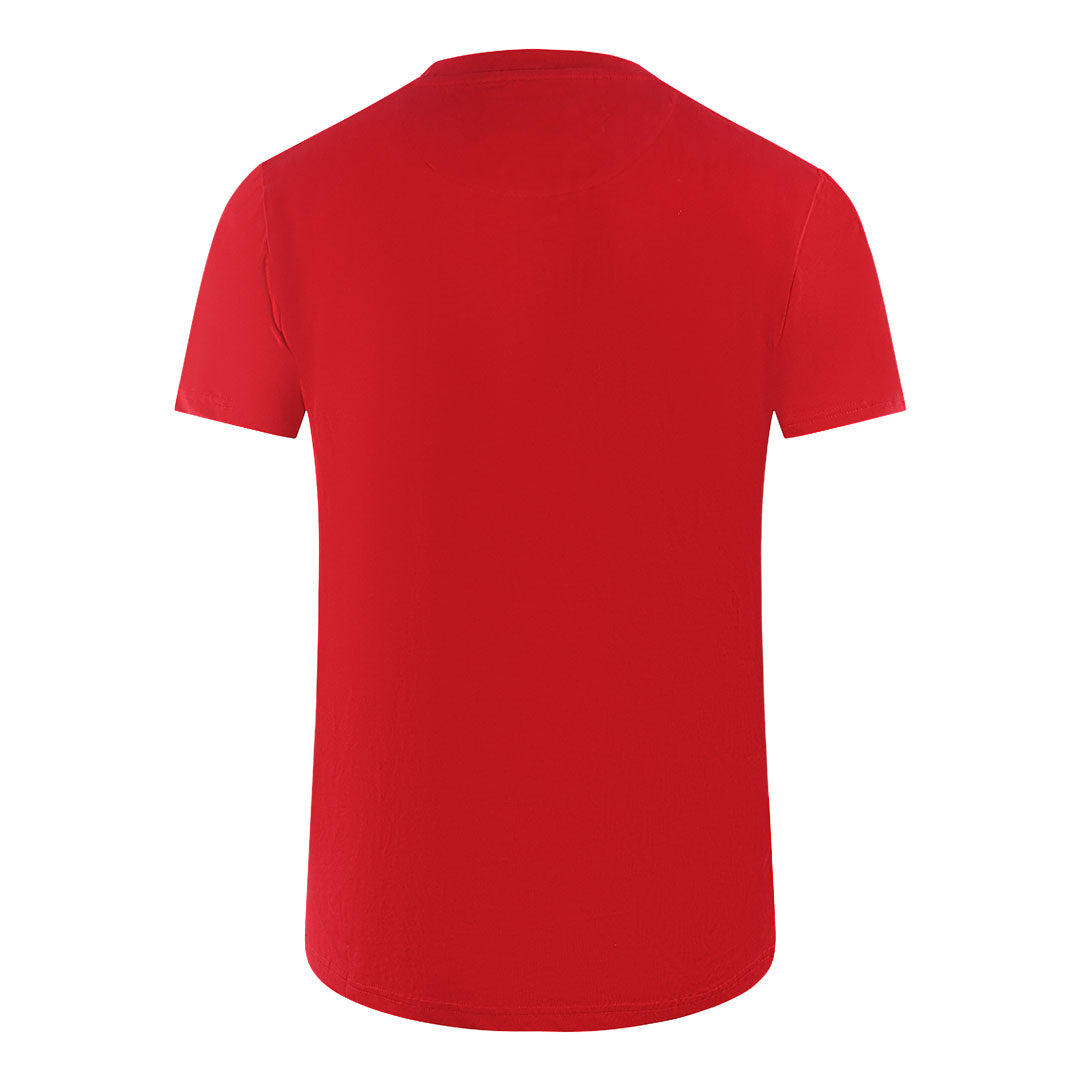 Aquascutum London 1851 Split Logo Red T Shirt