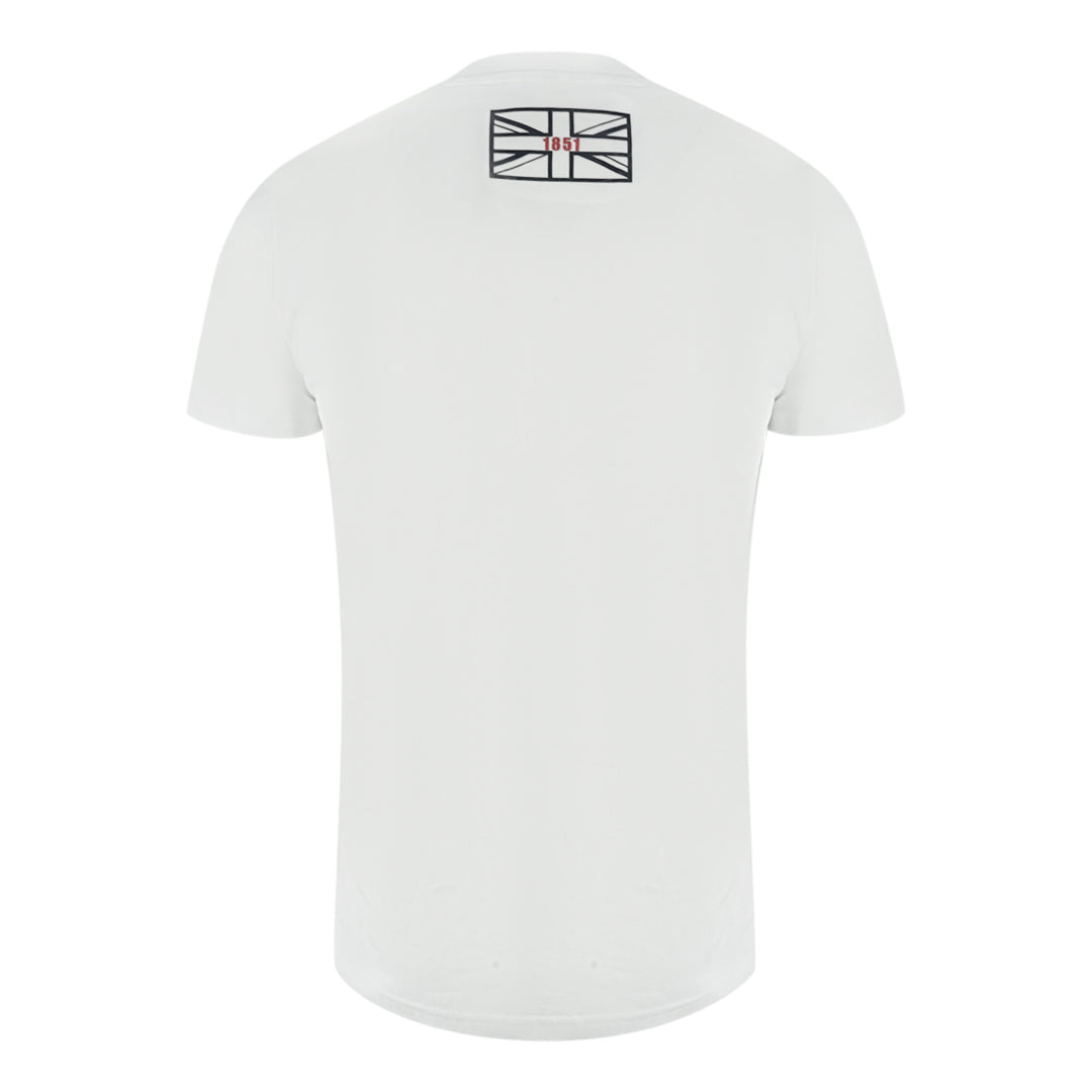 Aquascutum London Circle Logo White T Shirt