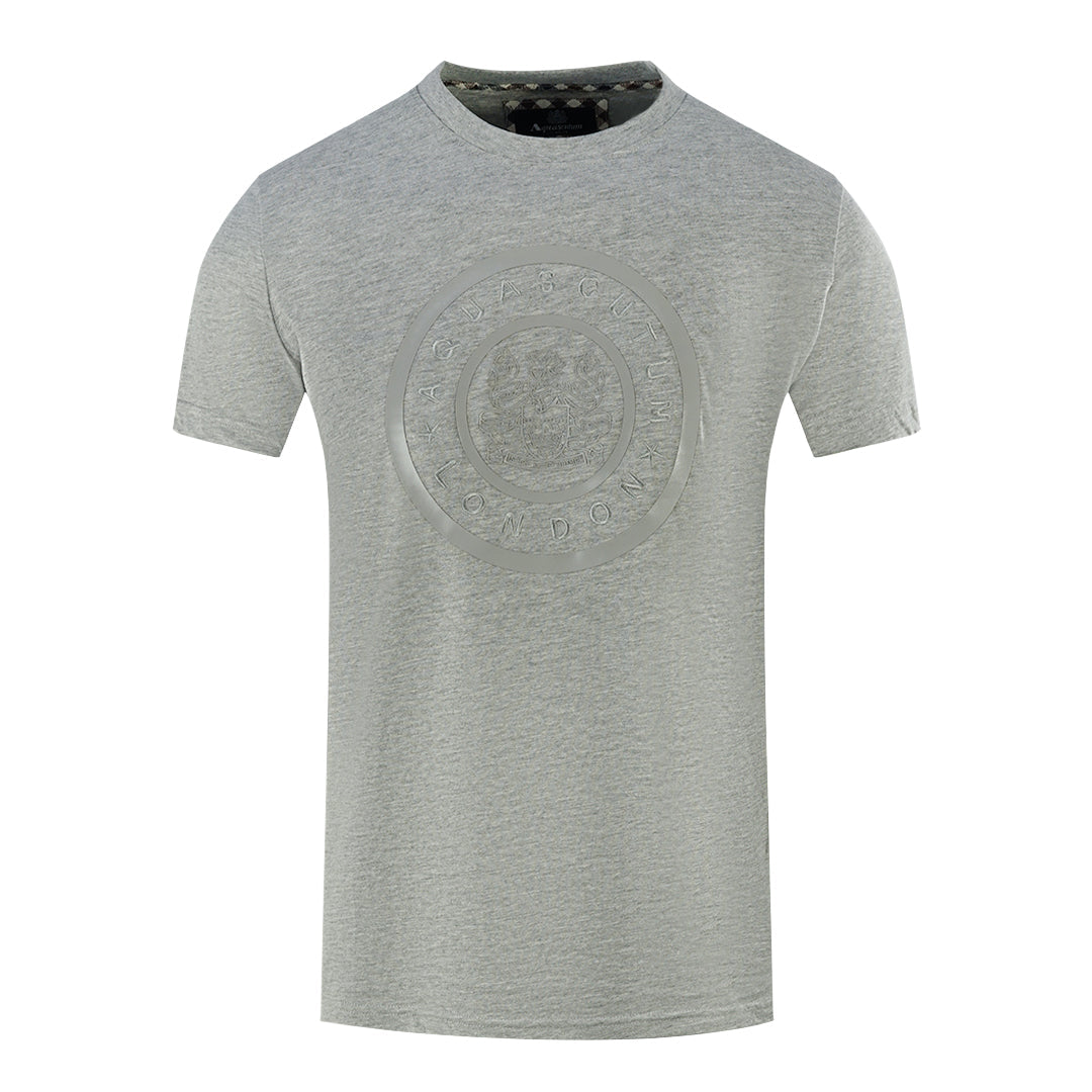 Aquascutum London Circle Logo Grey T Shirt