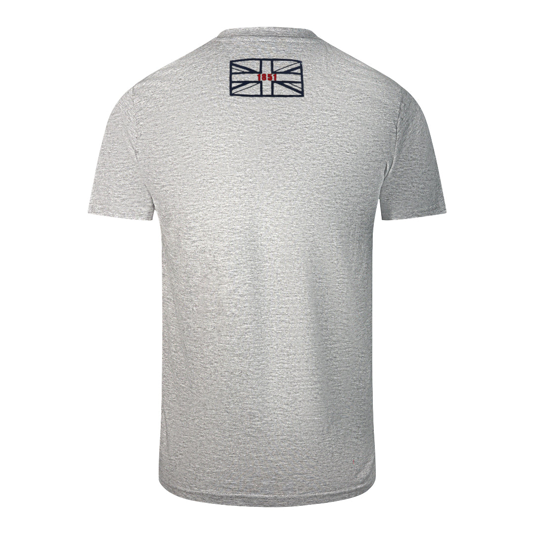Aquascutum London Circle Logo Grey T Shirt