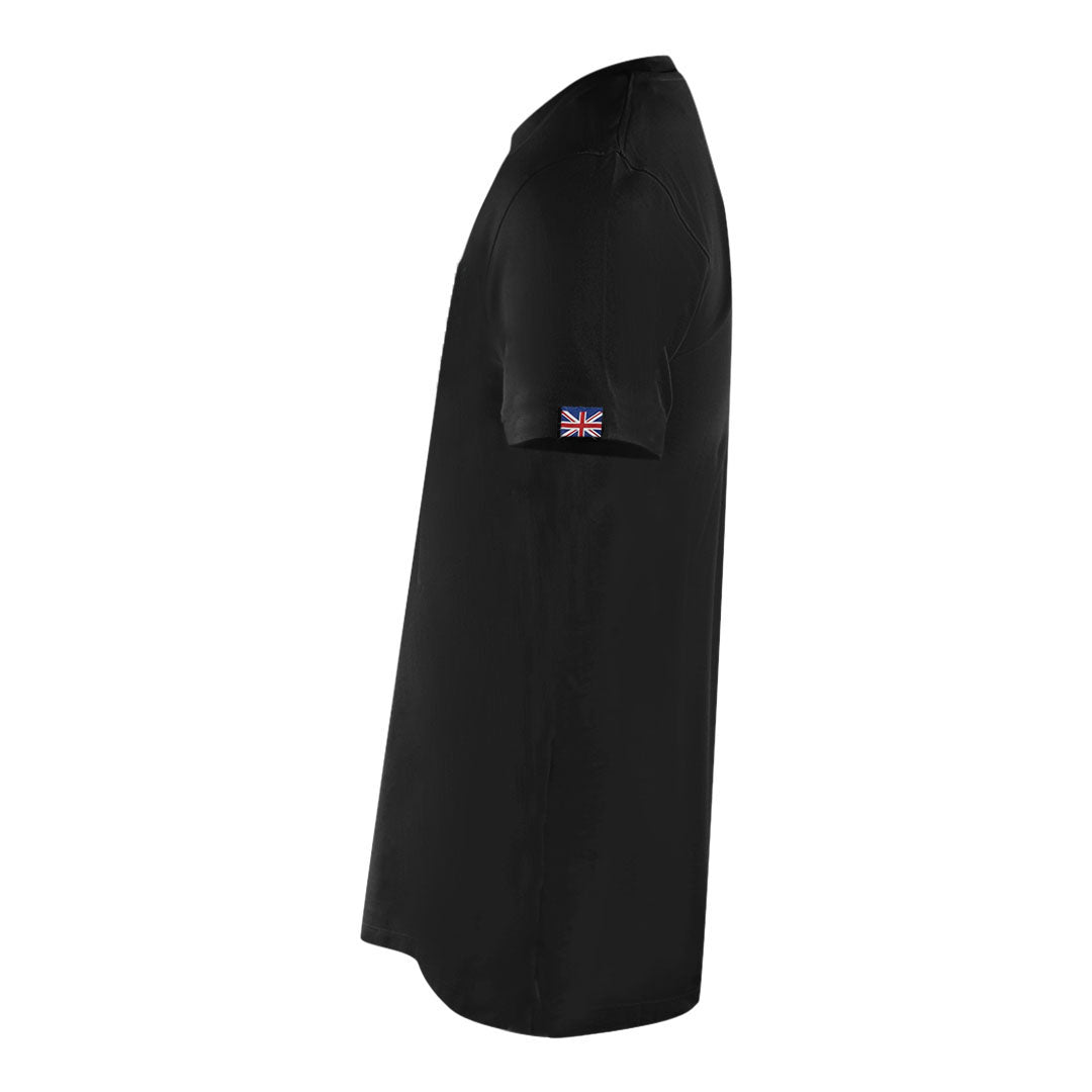 Aquascutum London Embroidered A Logo Black T Shirt - Style Centre Wholesale