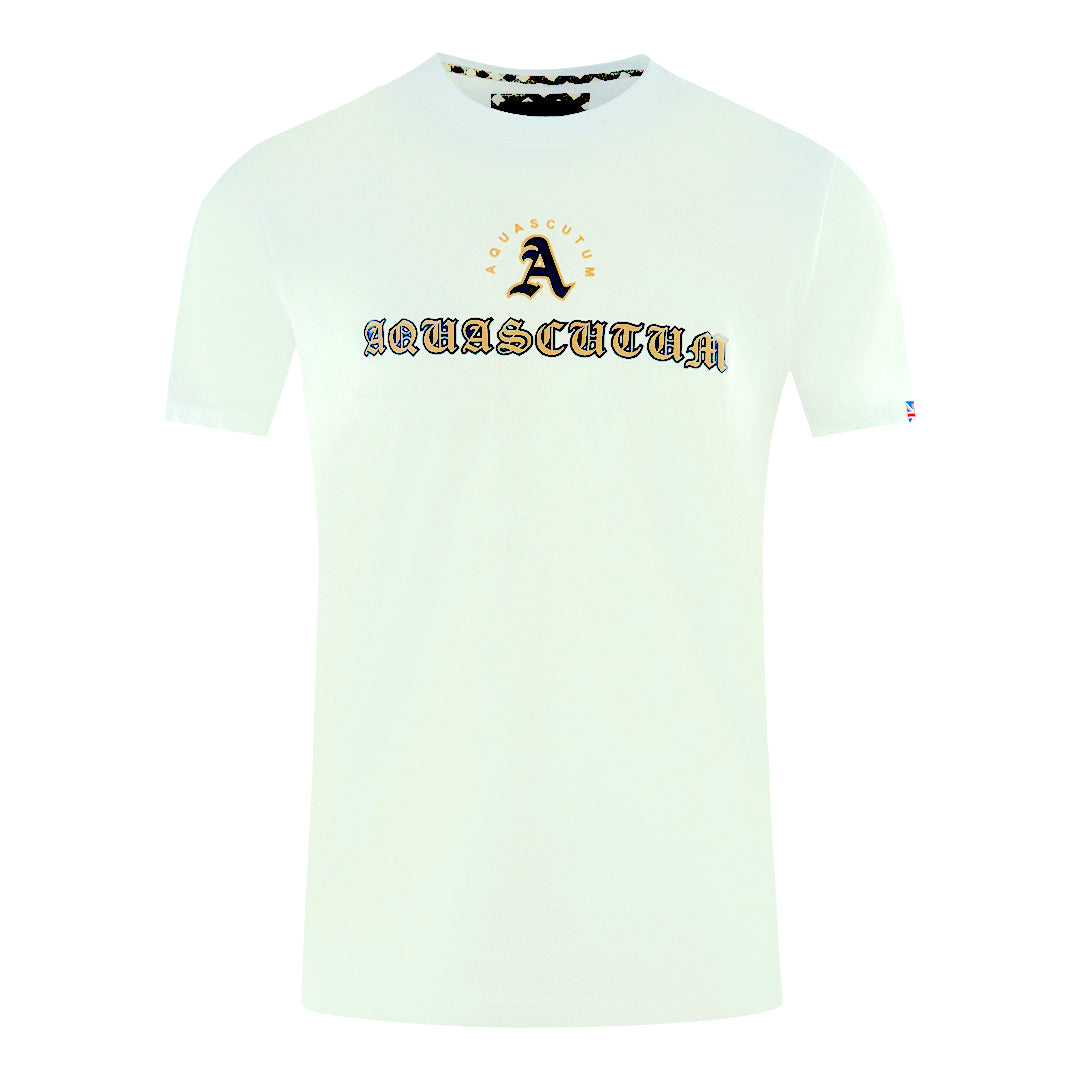 Aquascutum Mens T00923 01 T Shirt White