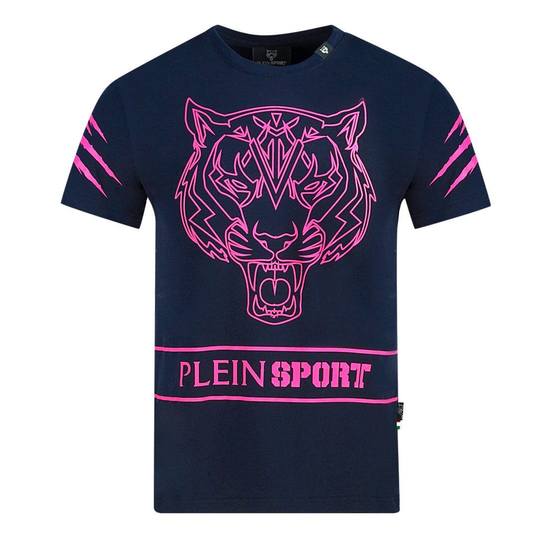 Philipp Plein Sport Mens Tips102It 85 T Shirt Navy Blue