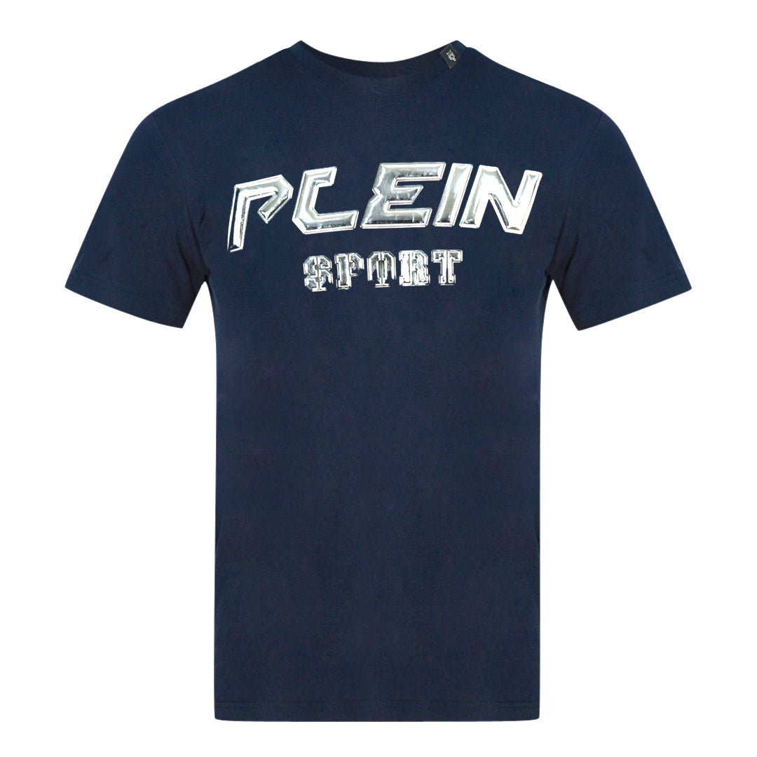 Philipp Plein Sport Mens T-Shirt TIPS109IT 85 Navy Blue