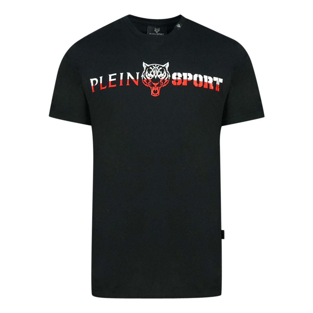 Philipp Plein Sport Bold Split Logo Black T Shirt