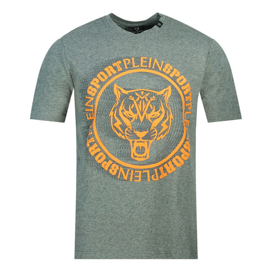 Plein Sport Scribble Layer Logo Grey T Shirt - Style Centre Wholesale