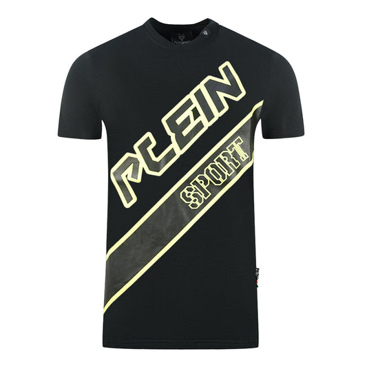 Plein Sport Large Logo Black T Shirt - Style Centre Wholesale