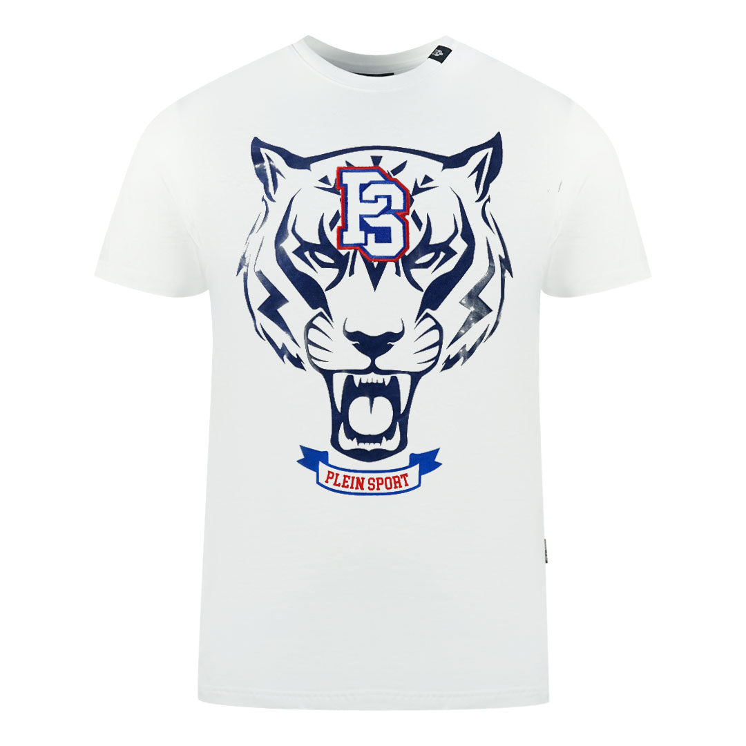 Plein Sport PS Tiger Logo White T-Shirt S