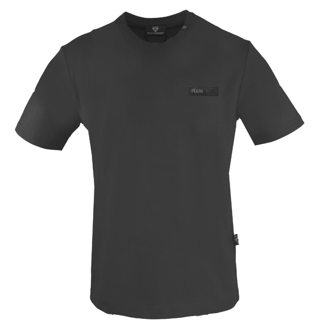 Plein Sport Plaque Logo Black T Shirt