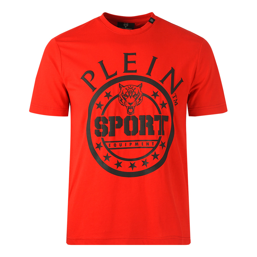 Plein Sport Circle Logo Red T-Shirt - Nova Clothing