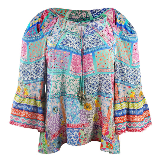 Inoa Tivoli Gardenia 12009 Multicoloured Boho Top Tivoli Gardenia 12009 Boho Top