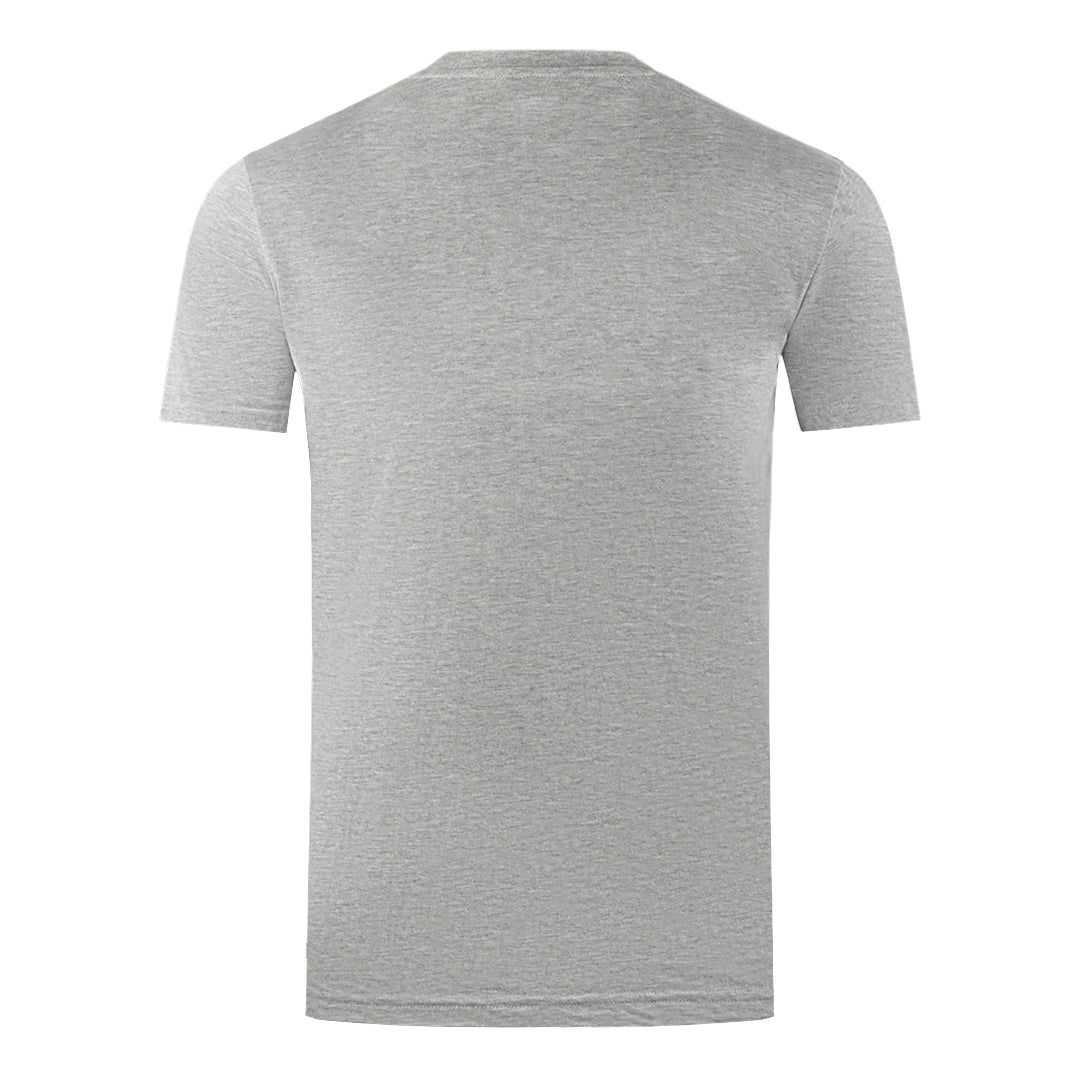 Aquascutumondon Aldis Brandogo On Chest Grey T-Shirt TS004 05