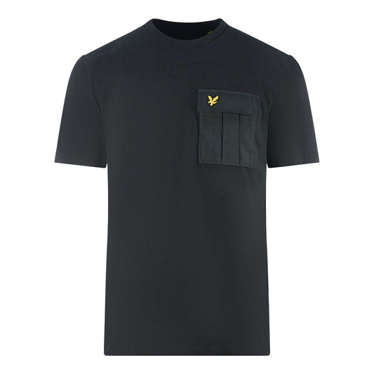 Lyle Scott Ripstop Pocket Black T Shirt Ts1402V Z865