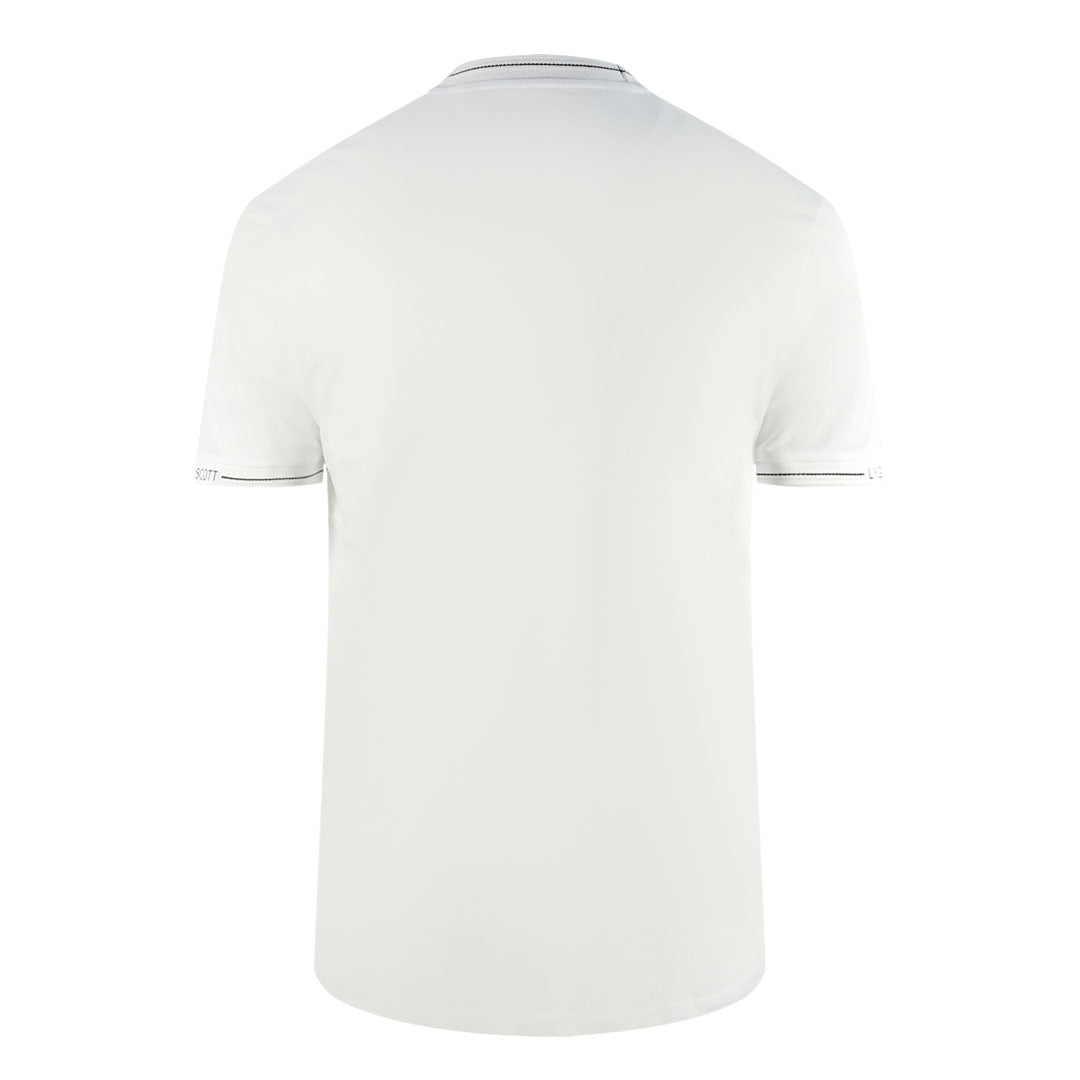 Lyle Scott Ringer White T Shirt