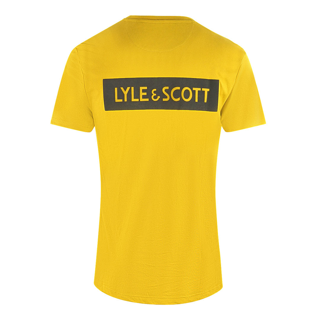 Lyle Scott Back Print Spring Moss T Shirt