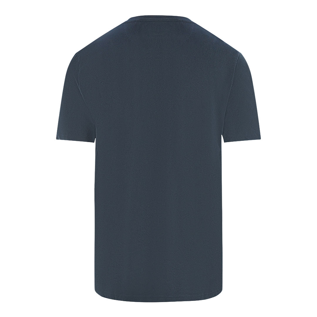 Lyle Scott Sandwash Pique Navy Blue T Shirt