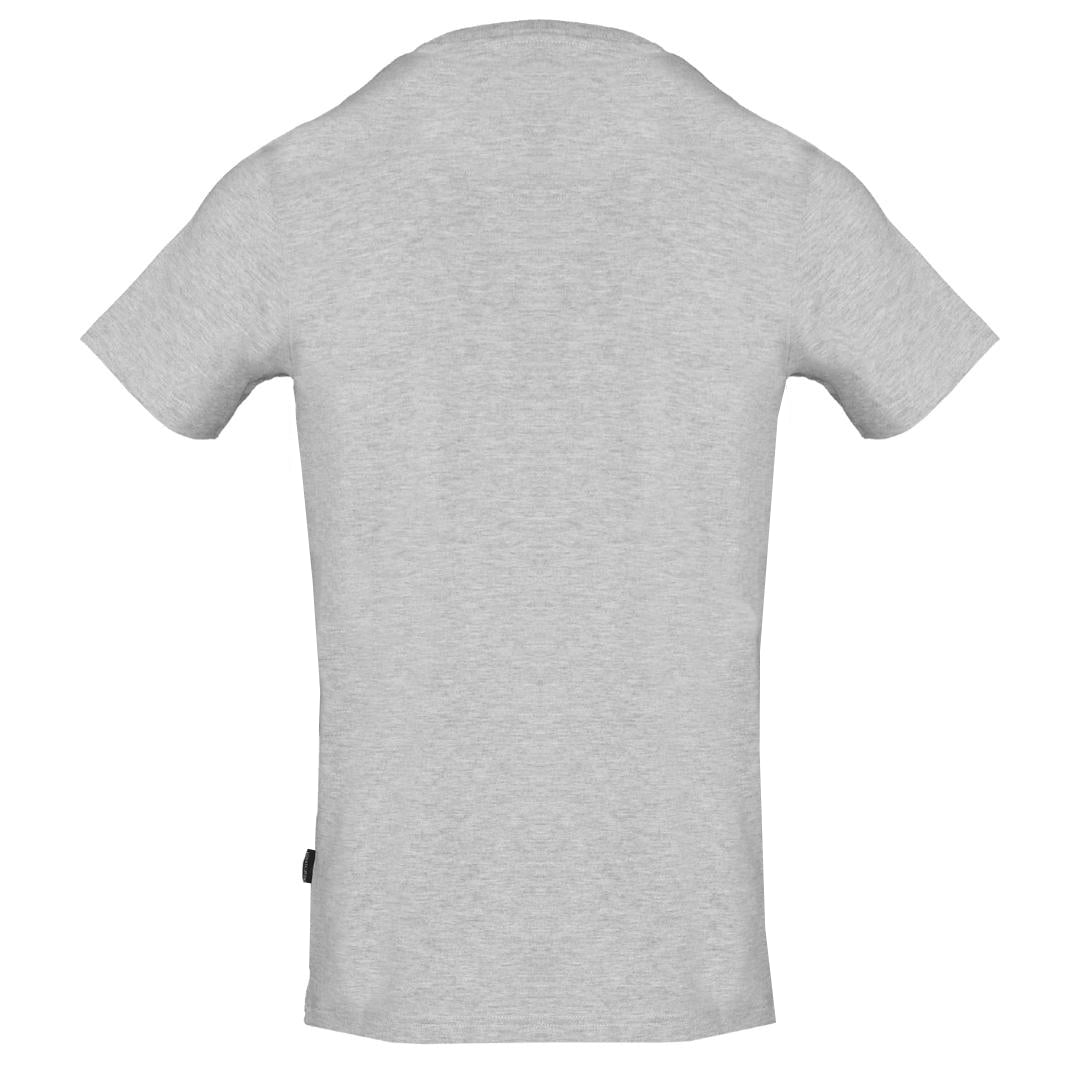 Aquascutum Brand Aldis Logo Grey T Shirt