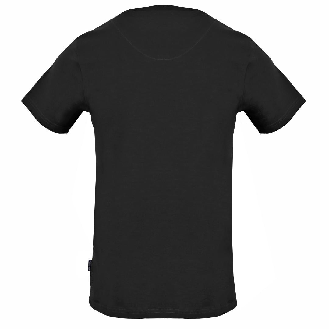 Aquascutum Brand Aldis Logo Black T-Shirt - Nova Clothing