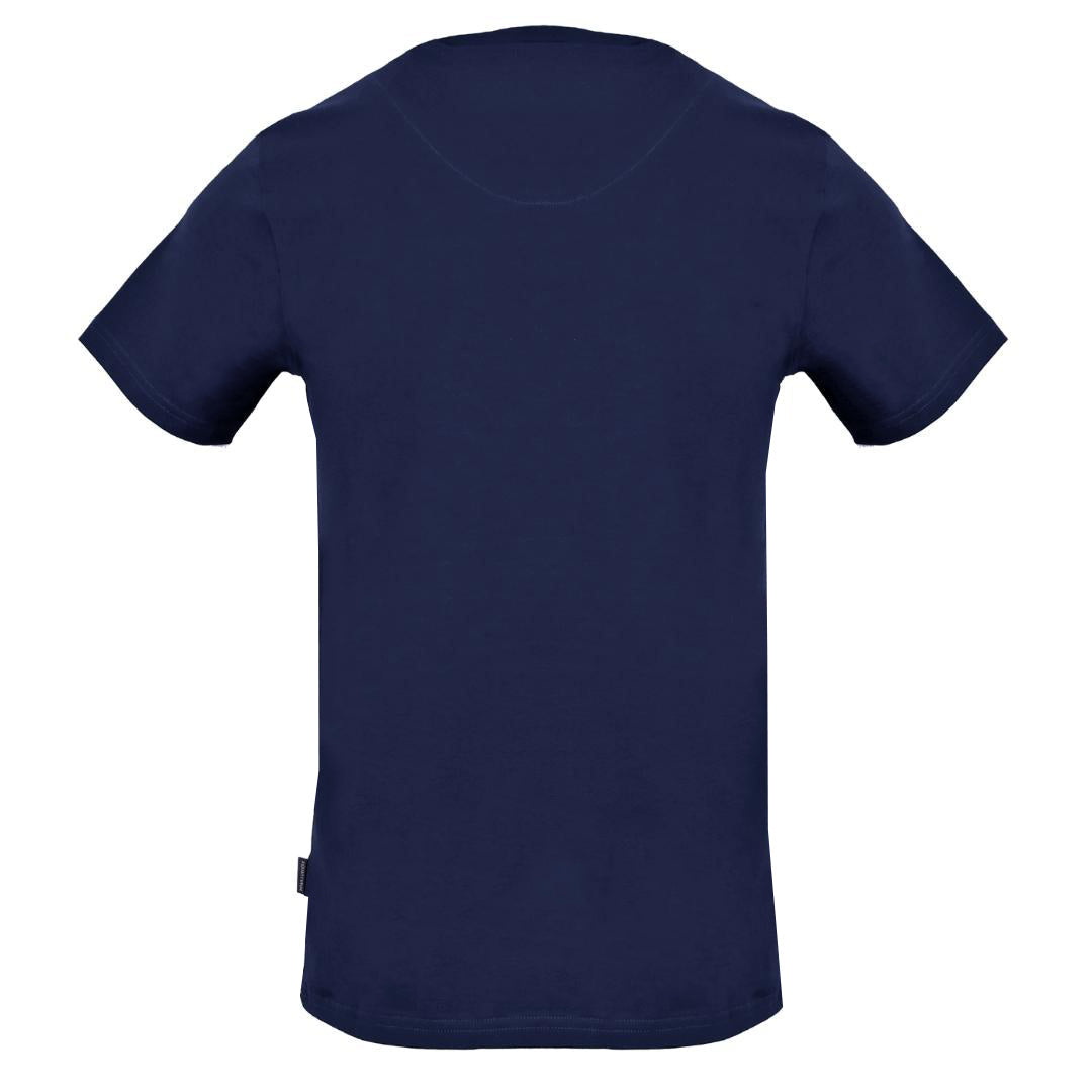 Aquascutum Aldis Crest Navy Blue T Shirt