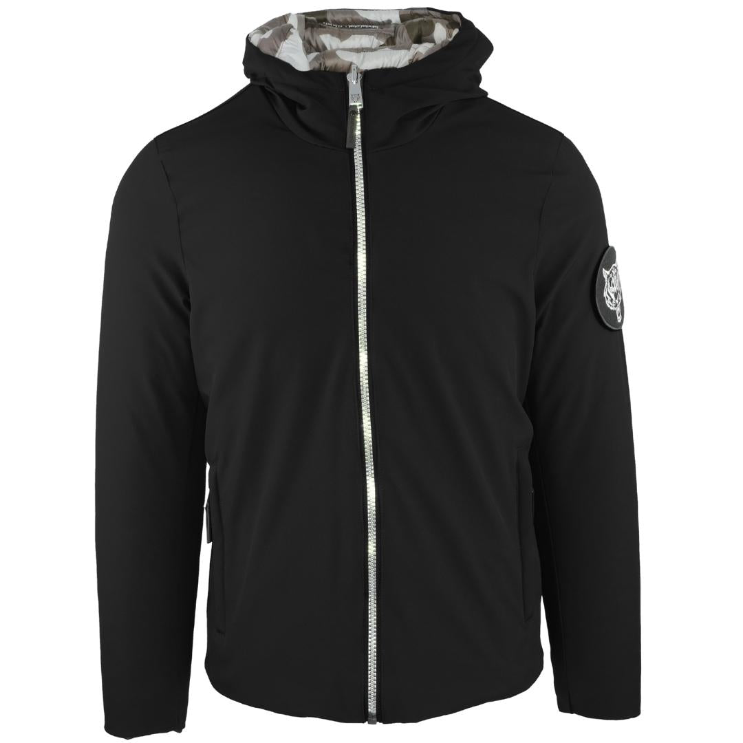 Philipp Plein Sport Padded Signature Logo Black Jacket