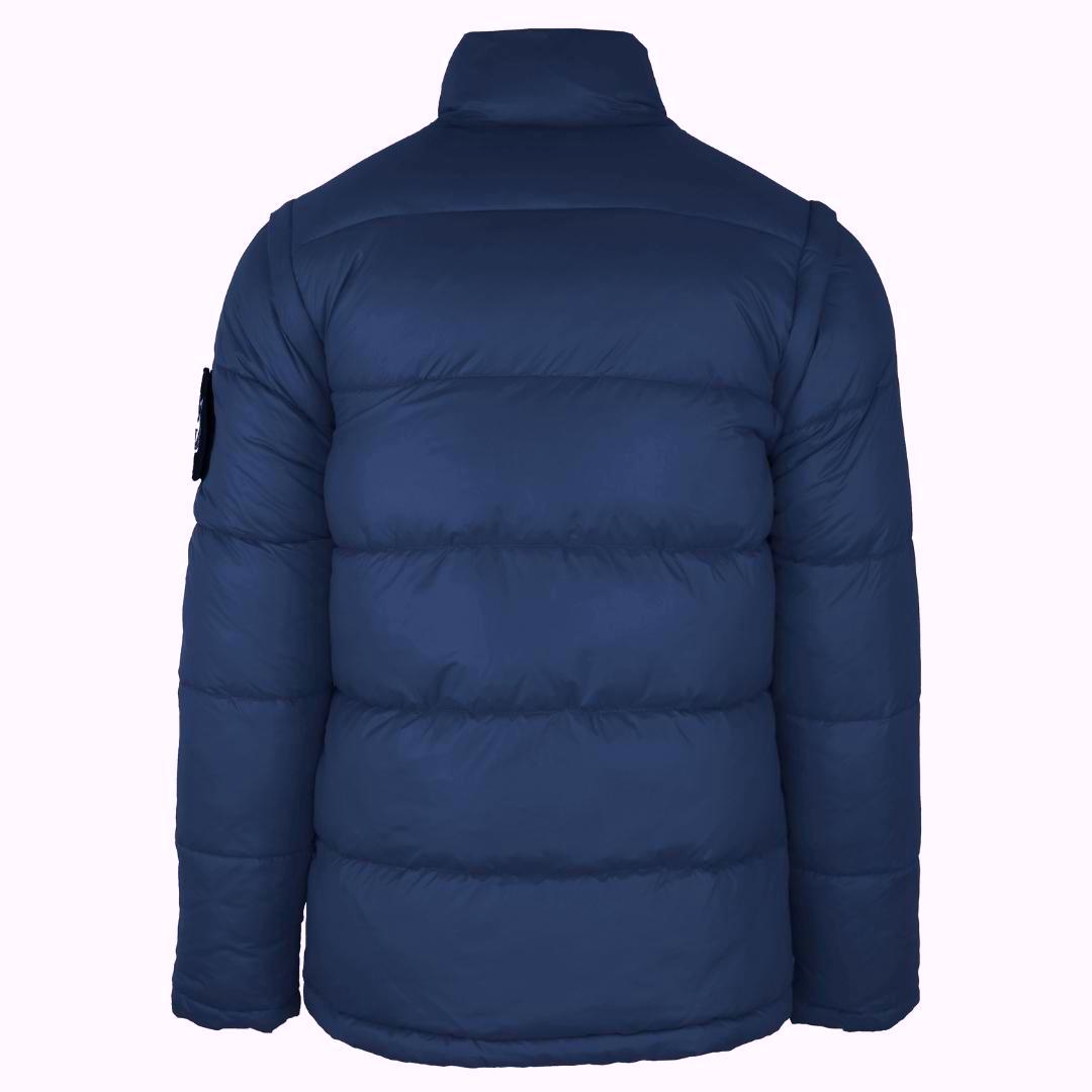 Plein Sport Vertical Logo Padded Navy Jacket UPPS107 85