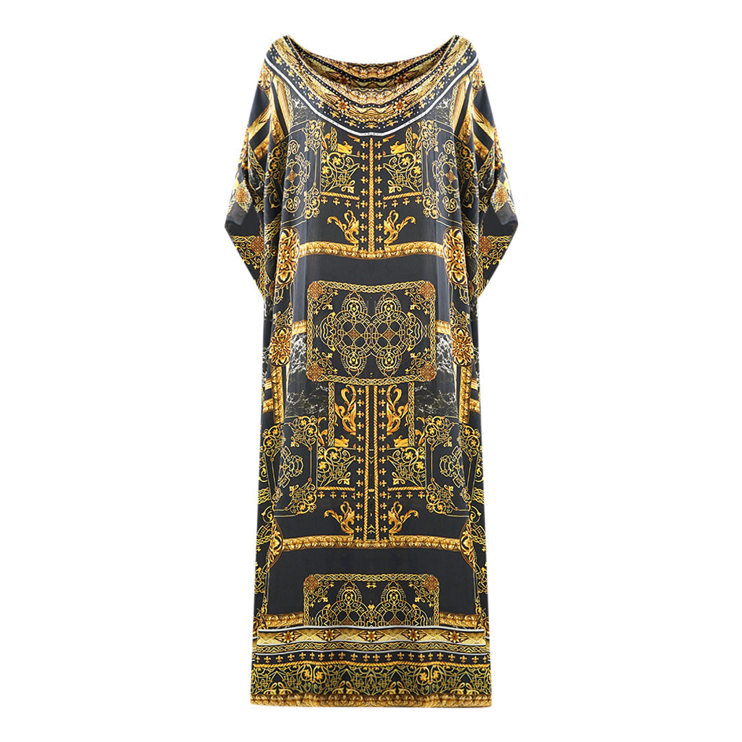 Inoa Verona 1915 Black Box Kaftan Cover Up Verona 1915 Box Kaftan