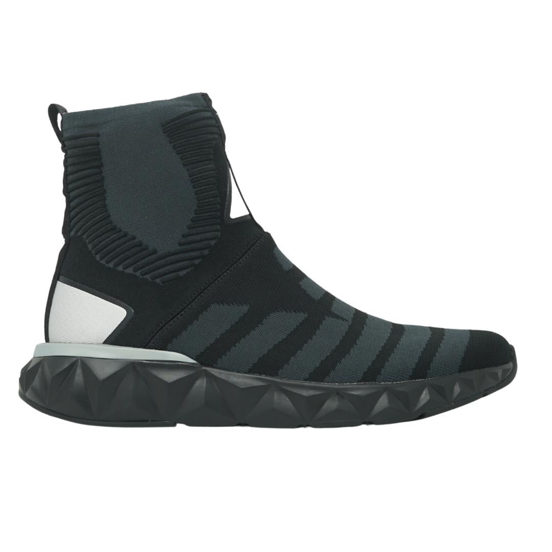 Ea7 Eagle Logo Black Sock Trainers